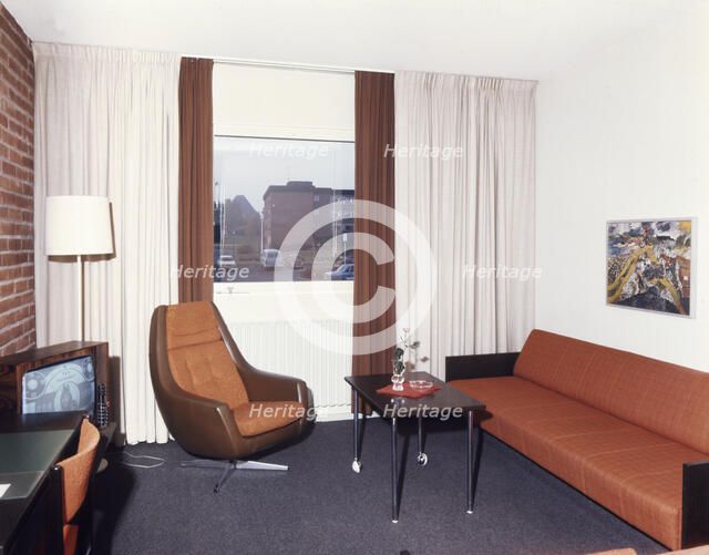 Hotel room, Skövde, Sweden, 1971. Artist: Torkel Lindeberg