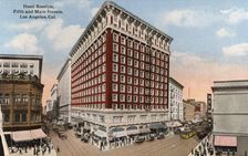 Hotel Rosslyn, 5th and Main Streets, Los Angeles, California, USA, 1915