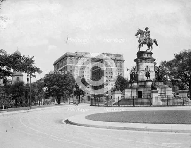 Hotel Richmond from the Capitol, Richmond, Va., c.between 1910 and 1920. Creator: Unknown.
