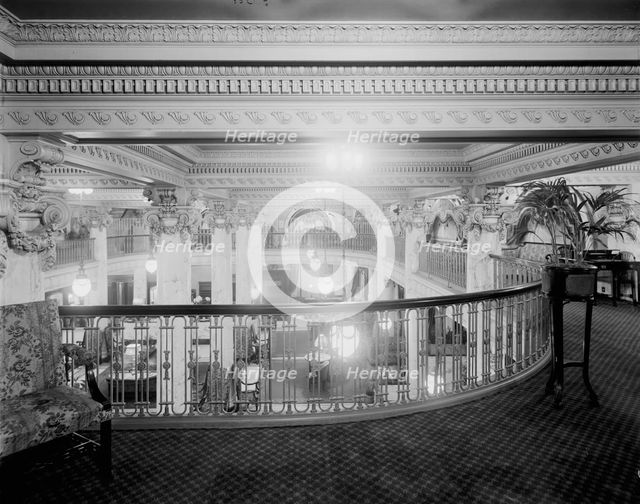 Hotel Utica, a mezzanine view, Utica, N.Y., between 1905 and 1915. Creator: Unknown.