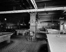 Hotel Utica, billiard room, Utica, N.Y., between 1905 and 1915. Creator: Unknown