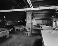 Hotel Utica, billiard room, Utica, N.Y., between 1905 and 1915. Creator: Unknown
