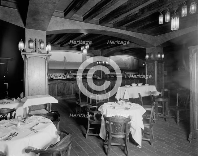 Hotel Utica, the cafe, Utica, N.Y., between 1905 and 1915. Creator: Unknown.