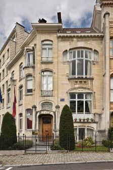 Hotel van Eetvelde, 2 Av. Palmerston, Brussels, Belgium, (1898), c2014-2017. Artist: Alan John Ainsworth
