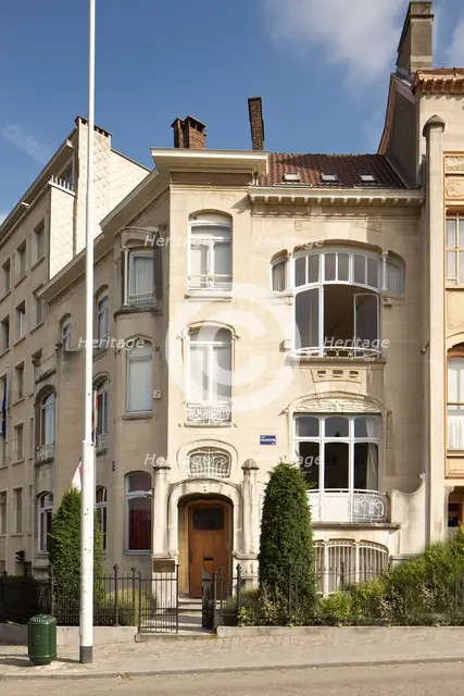 Hotel van Eetvelde, 2 Av. Palmerston, Brussels, Belgium, (1898), c2014-2017. Artist: Alan John Ainsworth.