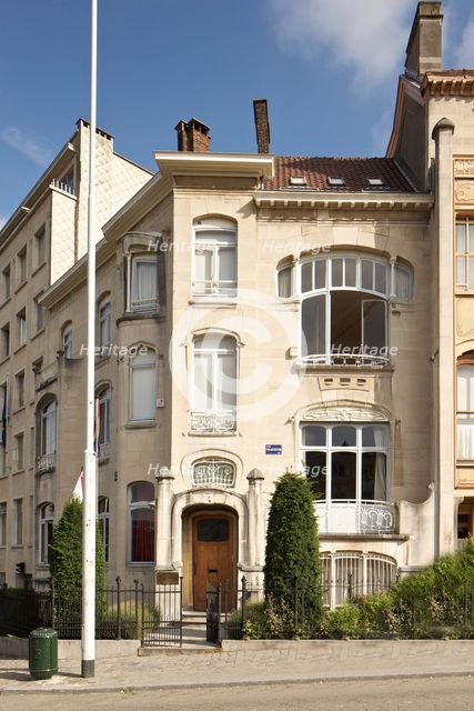 Hotel van Eetvelde, 2 Av. Palmerston, Brussels, Belgium, (1898), c2014-2017. Artist: Alan John Ainsworth.