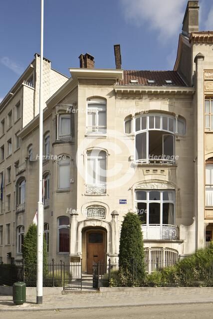 Hotel van Eetvelde, 2 Av. Palmerston, Brussels, Belgium, (1898), c2014-2017. Artist: Alan John Ainsworth.