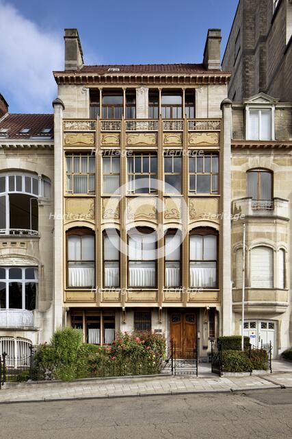 Hotel van Eetvelds, Av. Palmeston, Brussels, Belgium, (1895), c2014-2017. Artist: Alan John Ainsworth.