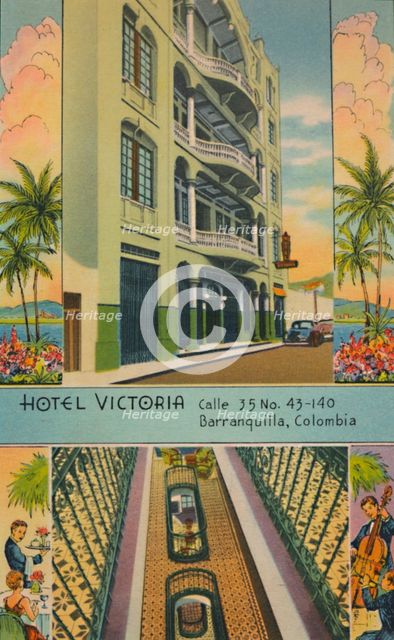 'Hotel Victoria: Calle 35 No.43-140, Barranquilla, Colombia', c1940s. Artist: Unknown.