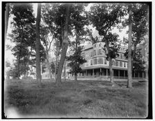 Hotel Victory from southeast, Put-in-Bay, Ohio, between 1880 and 1899. Creator: Unknown