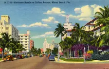 Hotels on Collins Avenue, Miami Beach, Florida, USA, 1941