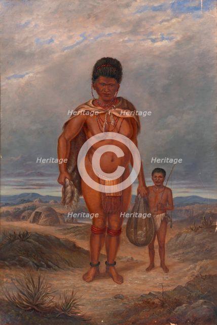Hottentot Woman and Children, ca. 1893. Creator: Antonio Zeno Shindler.