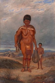 Hottentot Woman and Children, ca. 1893. Creator: Antonio Zeno Shindler