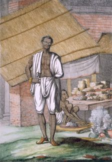 Houalouays a confectioner or pastry cook, pub. 1808-12. Creator: Franz Balthazar Solvyns (1760-1824)
