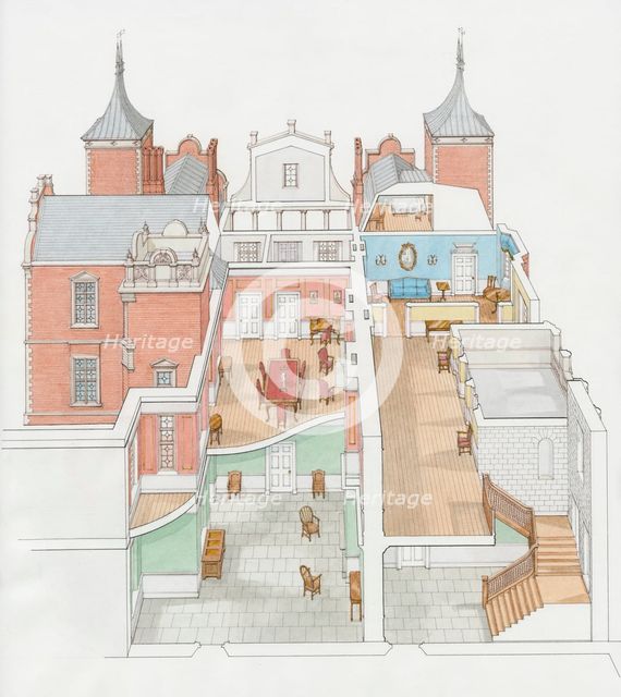 Houghton House, Ampthill, Bedfordshire, 1767 (2006). Artist: Stephen Conlin.