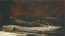 Hound and Hunter, 1892. Creator: Winslow Homer