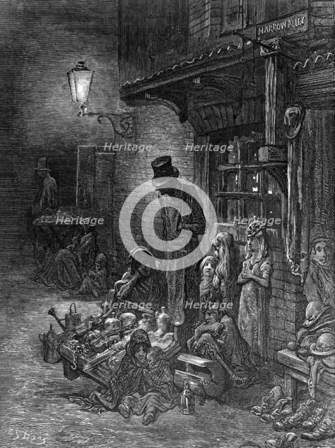 'Houndsditch', 1872.  Creator: Héliodore Joseph Pisan.