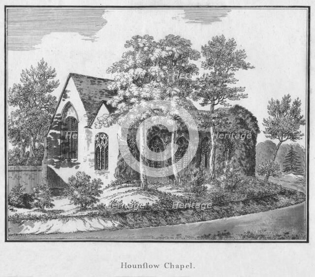 'Hounslow Chapel', c1792. Artist: Unknown.