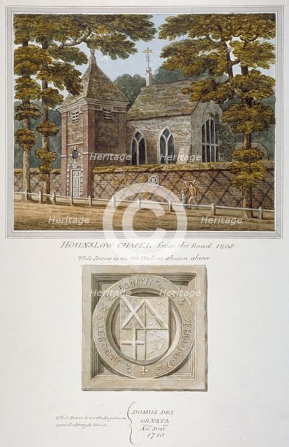Hounslow Chapel, High Street, Hounslow, Middlesex, 1805. Artist: Anon