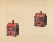 House Coin Bank, c. 1938. Creator: Alf Bruseth