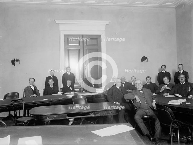 House Committee On Naval Affairs - Heads: Gray of In; Hensley of Mo; Talbott of Md...., 1915. Creator: Harris & Ewing.