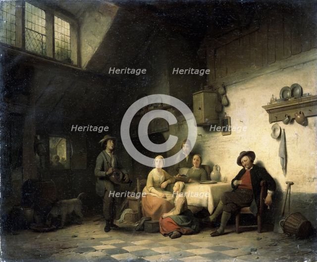 House concert. Artist: Braekeleer, Ferdinand de, the Elder (1792-1883)