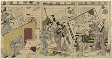 House cleaning in preparation for the New Year, Japan, c. 1797/99. Creator: Kitagawa Utamaro