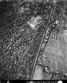 House and military encampment, Shooters Hill, Greenwich, London, 11 October 1945. Artist: RAF photographer
