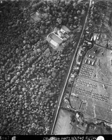 House and military encampment, Shooters Hill, Greenwich, London, 11 October 1945. Artist: RAF photographer