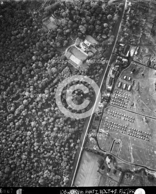 House and military encampment, Shooters Hill, Greenwich, London, 11 October 1945. Artist: RAF photographer.