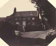 House and Picket Fence, 1850s. Creator: Unknown