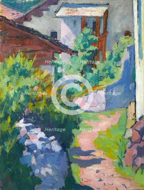 House and way in Capolago, 1921.