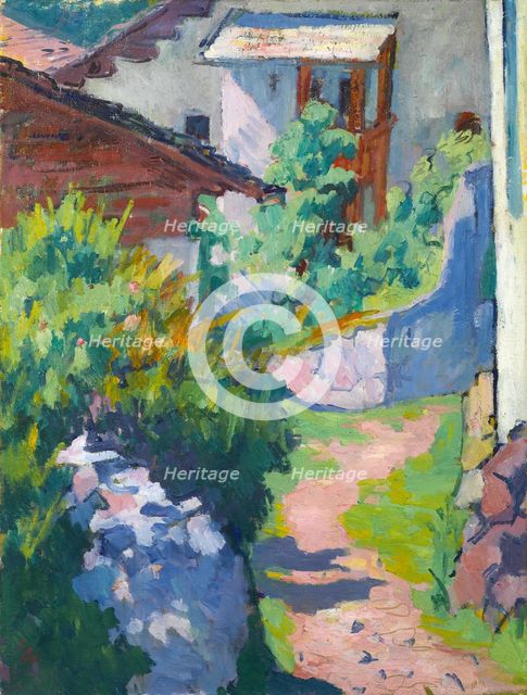 House and way in Capolago, 1921.