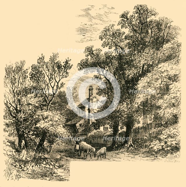 'House at Craven Hill in 1760', (c1876). Creator: Unknown.