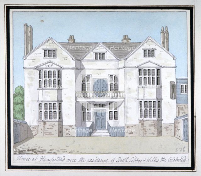 House at Hampstead, London, c1800. Artist: Anon