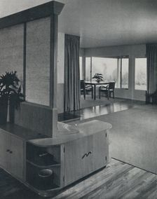 House at Pomona, California...looking across the living room 1942