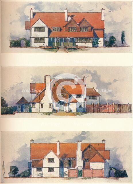 House at the Garden City, Letchworth, c1906. Artist: Charles Harrison Townsend