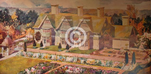 'House at Troon, Ayrshire', c1910. Artist: Arnold Mitchell.
