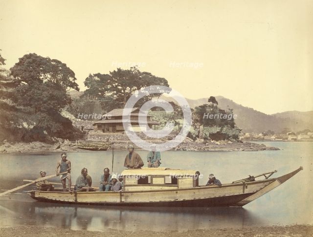 House Boat, 1866-1867. Creator: Felice Beato.