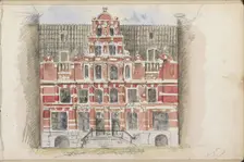 House Bartolotti at the Herengracht 170-172, 1862. Creator: Isaac Gosschalk