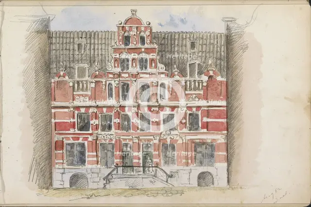House Bartolotti at the Herengracht 170-172, 1862. Creator: Isaac Gosschalk.