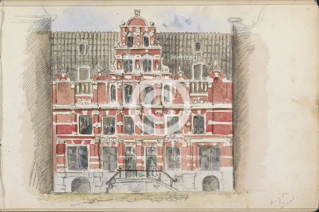 House Bartolotti at the Herengracht 170-172, 1862. Creator: Isaac Gosschalk.