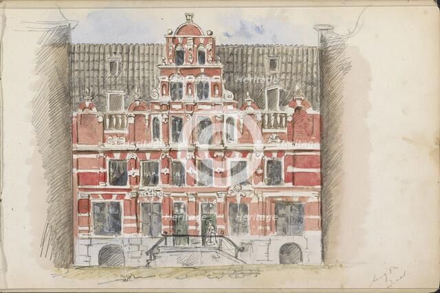 House Bartolotti at the Herengracht 170-172, 1862. Creator: Isaac Gosschalk.