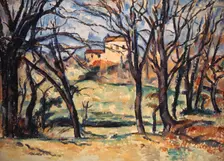 House behind Trees on the Road to Tholonet c1885. Artist: Paul Cezanne