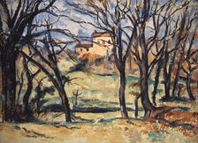 House behind Trees on the Road to Tholonet c1885. Artist: Paul Cezanne