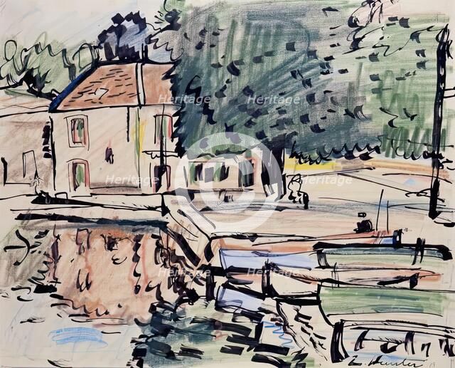 House By The Water - Reflections, c1927. Creator: George Leslie Hunter.