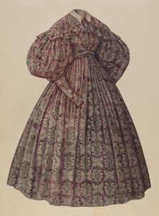 House Dress, 1935/1942. Creator: Julie C Brush
