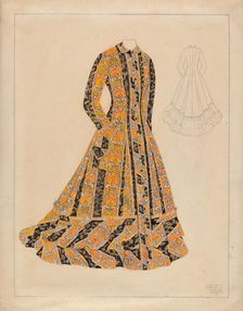 House Dress, c. 1936. Creator: Julie C Brush