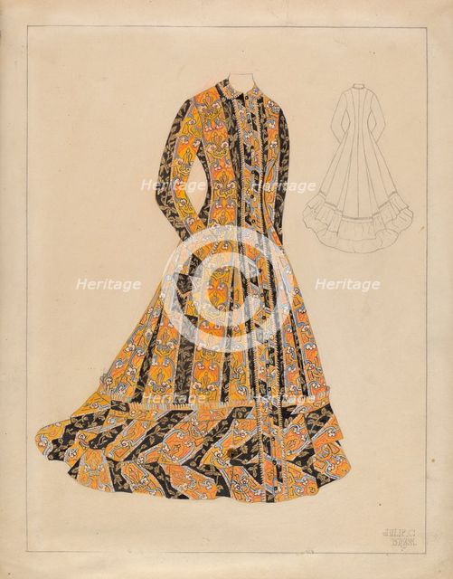 House Dress, c. 1936. Creator: Julie C Brush.