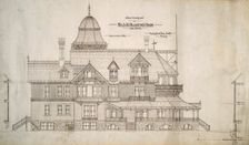 House for Mr. S.W. Allerton, Lake Geneva, Wisconsin: West Elevation, c. 1884. Creator: Henry Lord Gay